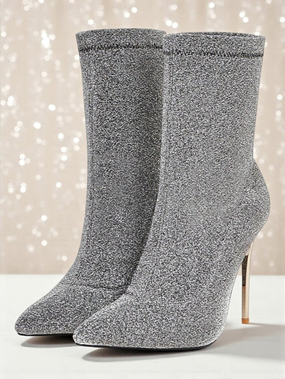 Boots Print - Ankle Women's Leopard Sexy Pointed Stiletto FashionChic