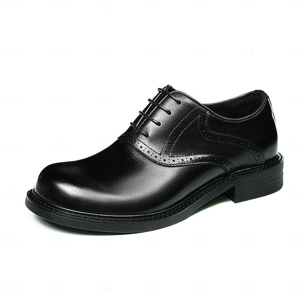 Shoes- Layer First Dress Genuine Oxford Men's Leather FashionChic