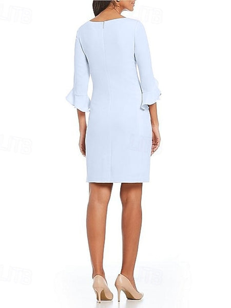 Sheath Cocktail Dresses Minimalist Dress Cocktail Party Knee