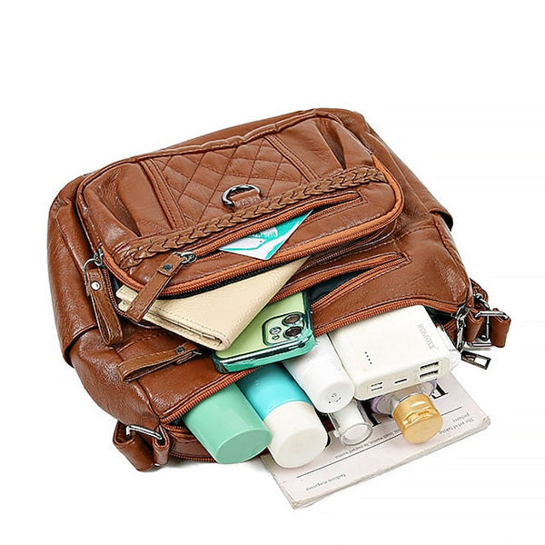 PU Women's Shoulder Leather Bag Crossbody Hobo FashionChic