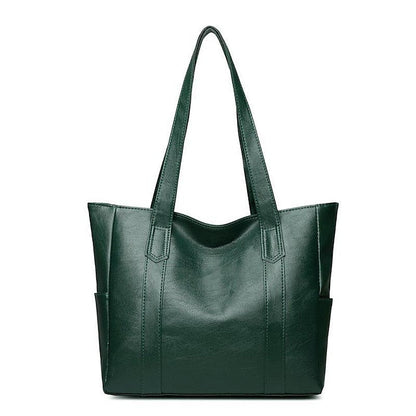 Bag Black – Leather Large Faux Women's Tote Stylish FashionChic