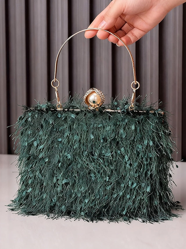 Party Women's Green Elegant Christmas Red Handbag – FashionChic