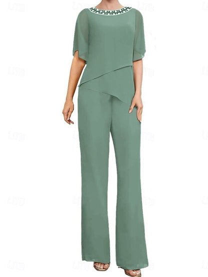 Guest Simple Elegant the Wedding Dress Pantsuit Mother of Bride FashionChic