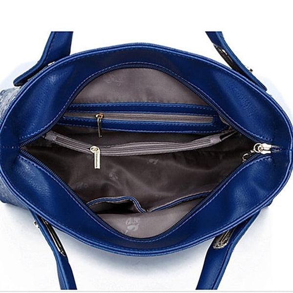 4 Bag Leather Purse PU Women's Pieces Set FashionChic