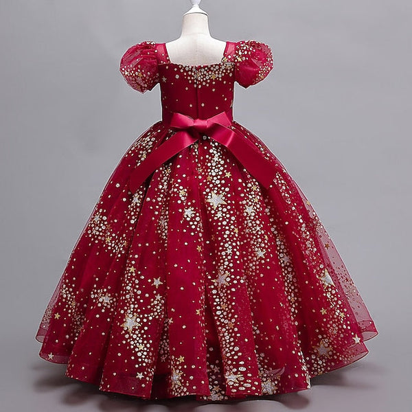 Party Short Star Flower Dot Dress Polka Girls' Kids FashionChic