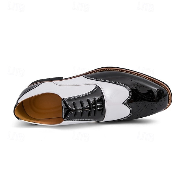 Patent Gold Oxford and Men's Black Leather with Shoes FashionChic