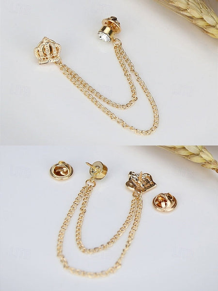 Velvet Crown and Detail with Bow Men's Chain – Tie FashionChic