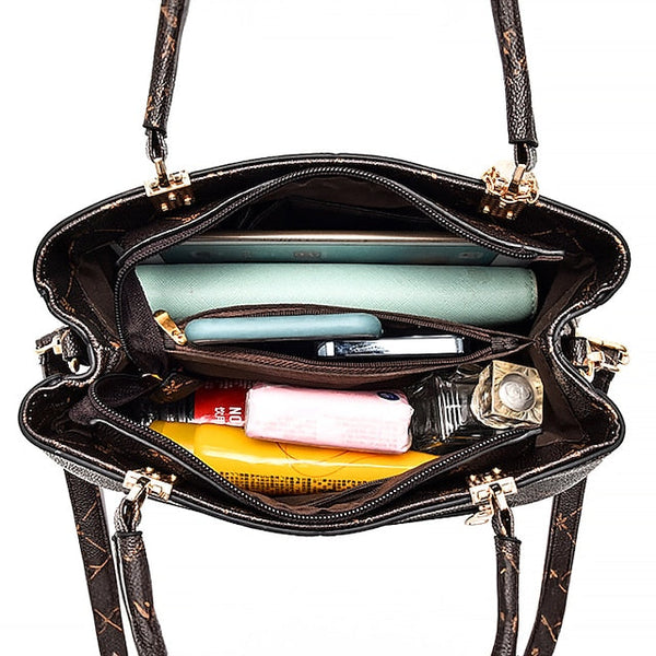 Women's Men's PU Party Leather Bag Shoulder Handbag FashionChic