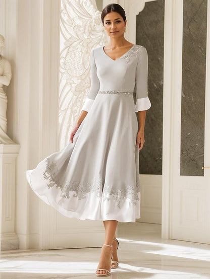 Mother the Bride Wedding Beach A-Line of Guest Dress FashionChic