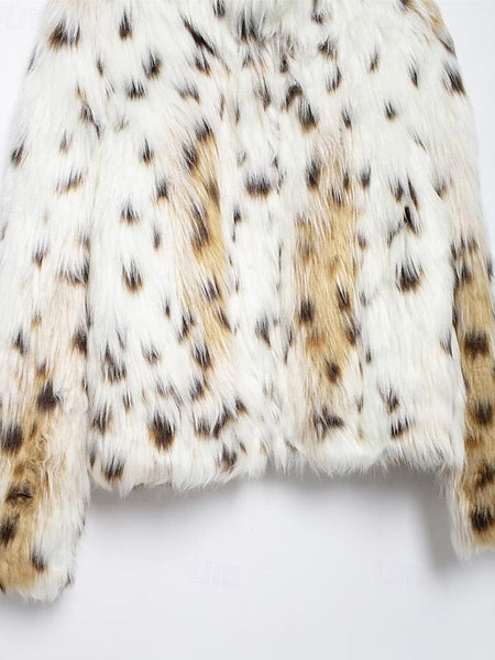 Fur Furs Leathers Faux Women's Coat Comfortable Warm FashionChic