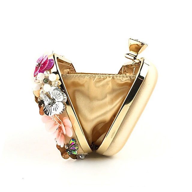 – 3D Embellished Evening Women's Clutch Flower Floral FashionChic