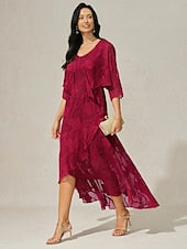 Women's Maxi Dress Ruffle Dress Elegant Wedding Wedding