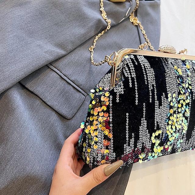 Synthetic Women's Bag Party Clutch Bags Dome Handbag FashionChic