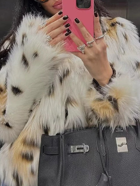 Fur Furs Leathers Faux Women's Coat Comfortable Warm FashionChic