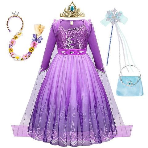 Theme Princess Girl Party Fairytale Flower Anna Frozen Dress FashionChic