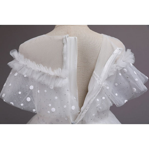 Color Kids Flower Girls' Girl Solid Party Dress FashionChic