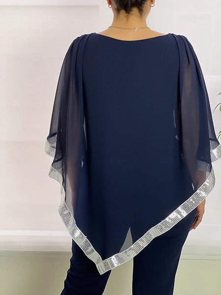 Simple of Two Mother Elegant Bride the Piece Dress Pantsuit FashionChic