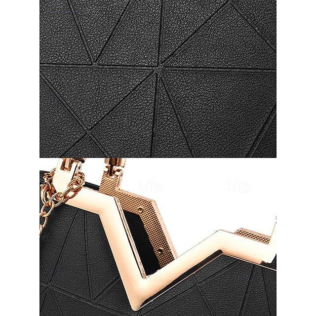 Handbag Faux with Elegant – Women's Pendant Pearl Leather FashionChic