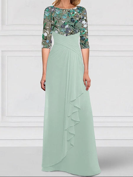 Dress A-Line Gown SkyBeaded of the Mother Sparkle Bride FashionChic