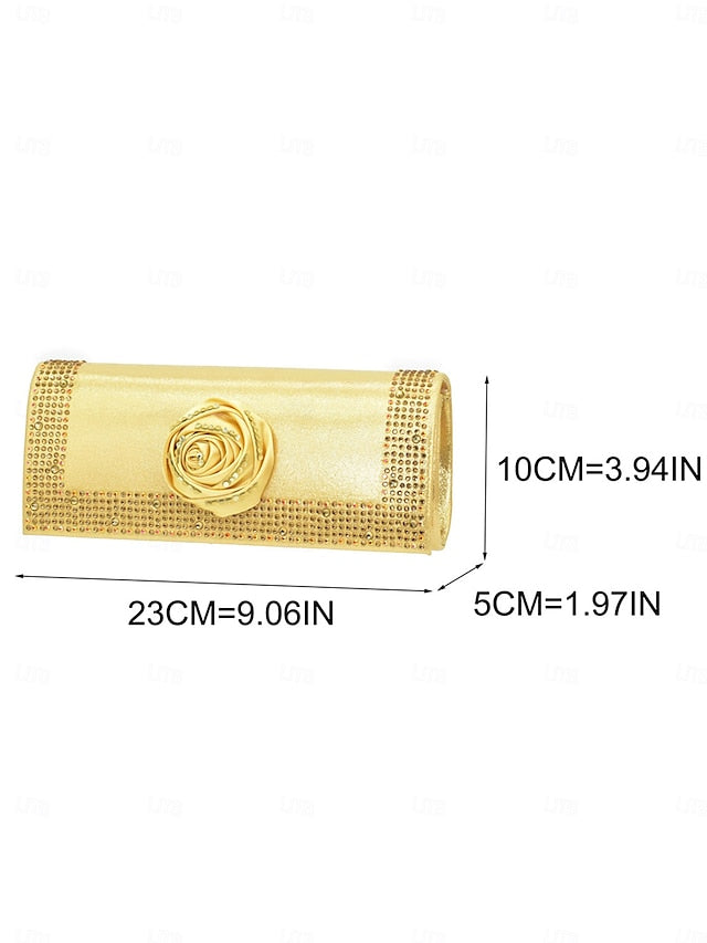 Set Women's Slingback Clutch - and Matching Gold Heels FashionChic
