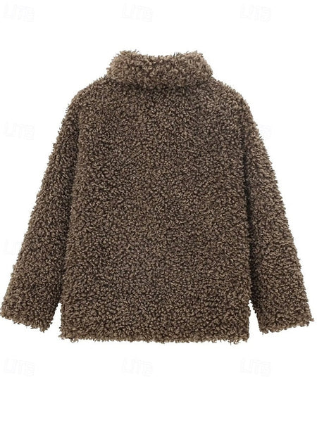 Faux Warm Teddy Comfortable Women's Coat Fur Furs FashionChic