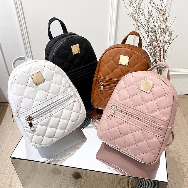 Front Backpack with Stylish – Zipper Quilted Pocket Mini and FashionChic