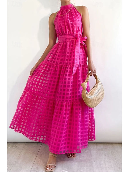 Women's Long Dress Maxi Dress Graduation Dress Halter Neck