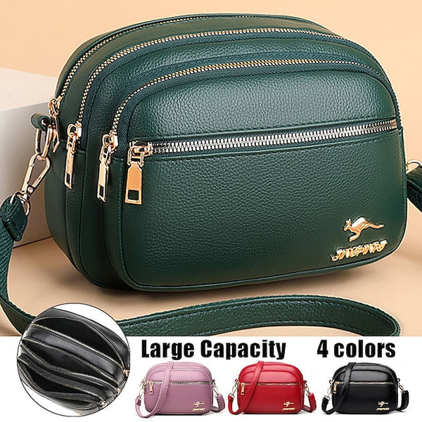 Leather Bag Dome Crossbody Shoulder PU Women's FashionChic