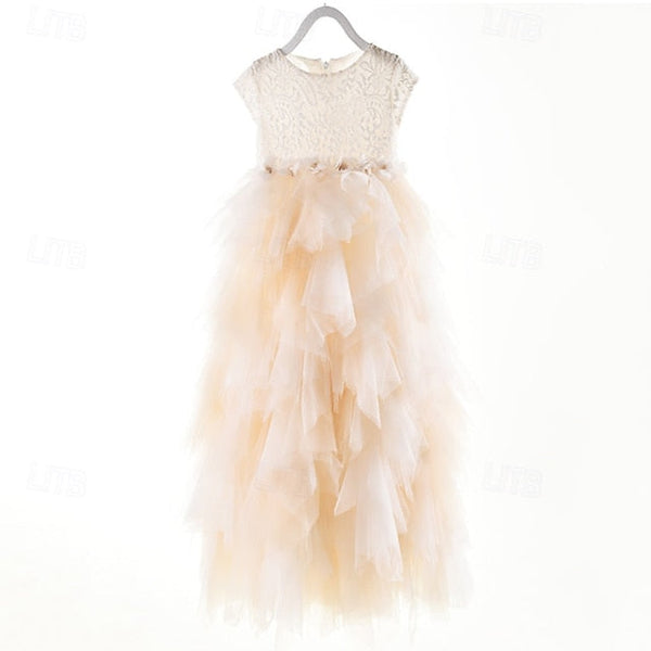 Girls' Girl Kid's Flower Dress Princess FashionChic