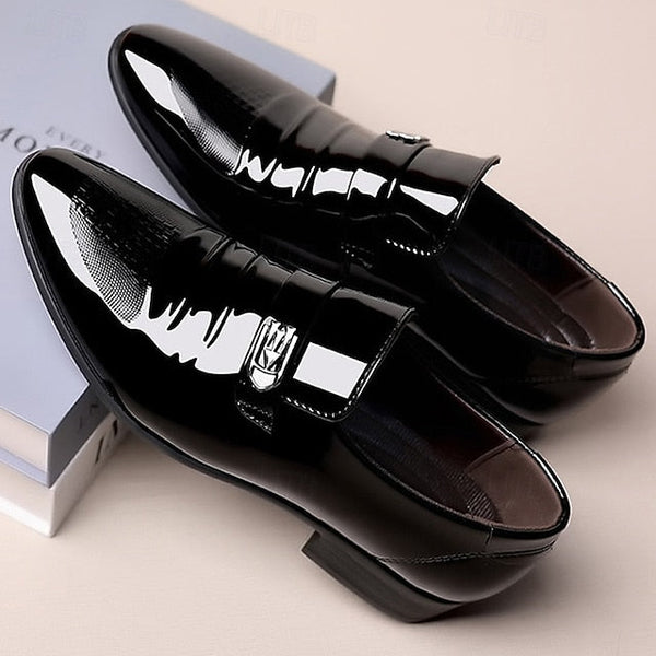Shoes Leather – Dress Patent Classic Slip-On Men's FashionChic
