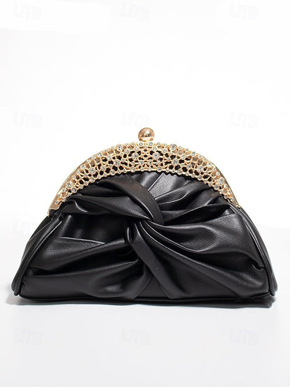 Evening – Rhinestone Women's Clutch Leather Bag Faux FashionChic