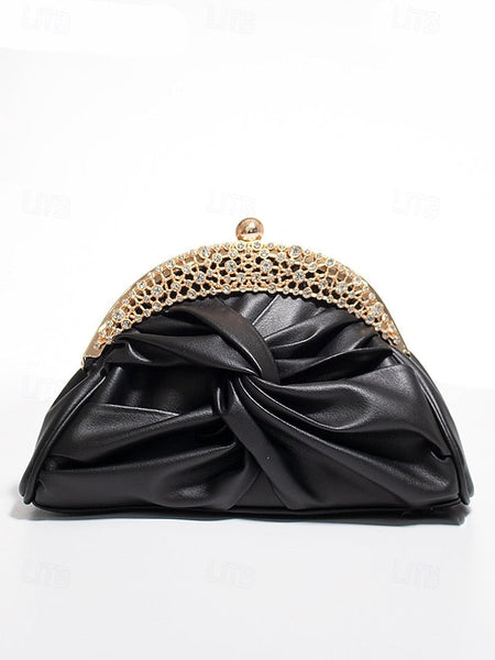 Evening – Rhinestone Women's Clutch Leather Bag Faux FashionChic