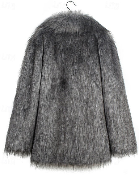 Faux Furs Comfortable Warm Women's Fur Coat FashionChic