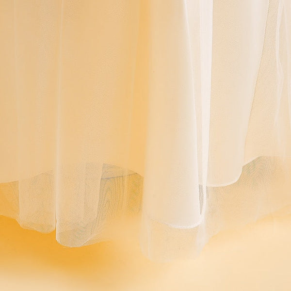 Kids Sleeveless Color Formal Girls' Dress Party Solid FashionChic