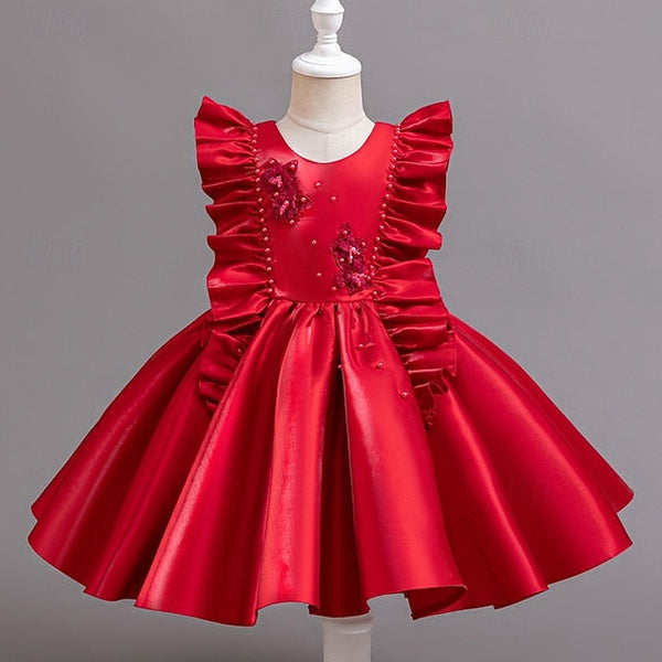 Floral Dress Sleeveless Toddler Wedding Girls' Party FashionChic