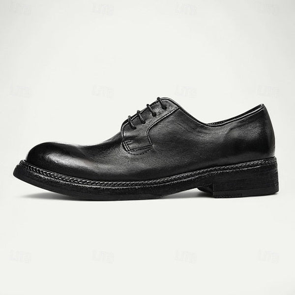 Shoes Welt Derby with Goodyear Leather Tan and Men's Clean FashionChic