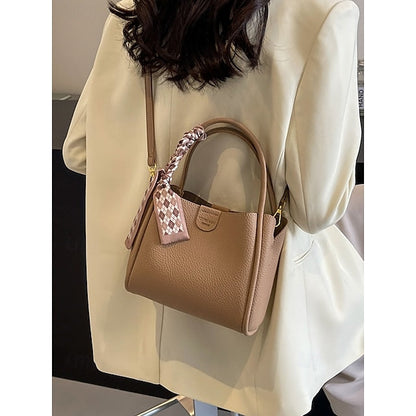 Bag Bucket Handbag PU Women's Bags Shoulder Crossbody FashionChic
