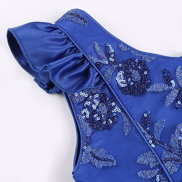 Dress Formal Sleeveless Solid Girls' Color Kids Party FashionChic