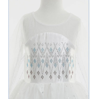 Girl Fairytale Dress Frozen Princess Vacation Elsa Flower FashionChic