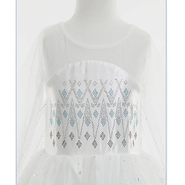 Girl Fairytale Dress Frozen Princess Vacation Elsa Flower FashionChic