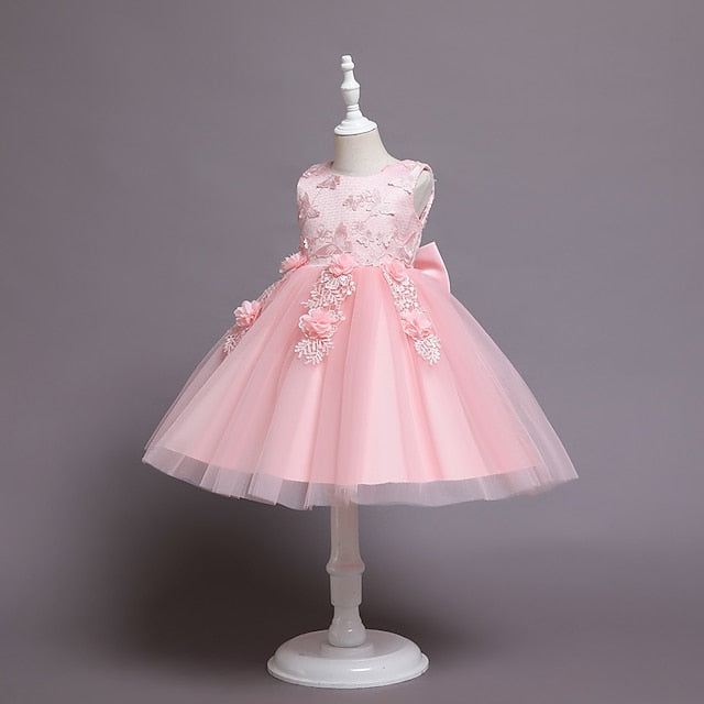 Girls' Flower Wedding Party Girl Dress FashionChic