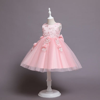 Girls' Flower Wedding Party Girl Dress FashionChic