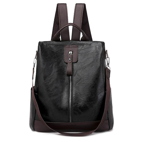Backpack Women's Leather Commuter Daily Zipper PU FashionChic
