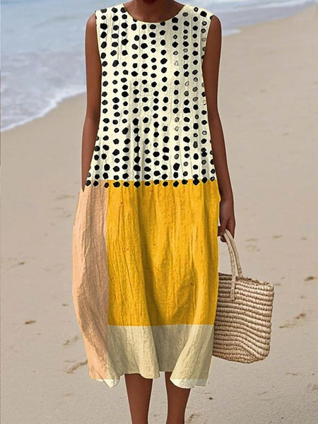 Women's Midi Dress Sundress Shift Dress A Line Dress FashionChic