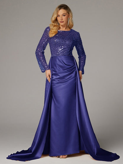 Carnival Mermaid Floor Masquerade Evening Gown Dress Elegant FashionChic