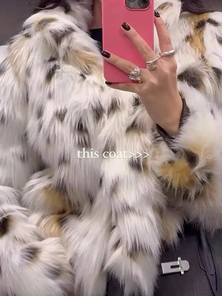 Fur Furs Leathers Faux Women's Coat Comfortable Warm FashionChic