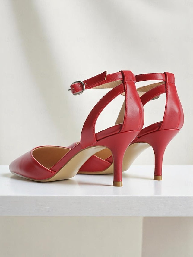 Gold Glitter Ankle Heels Strap Women's FashionChic