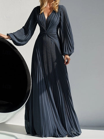 V Simple A-Line Elegant Bride the Neck Dress Mother of FashionChic