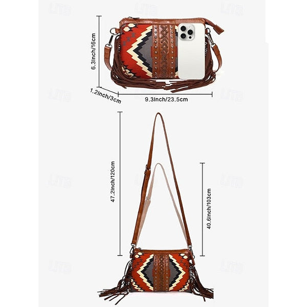 PU Crossbody Leather Bag Shoulder Wristlet Women's Bags FashionChic