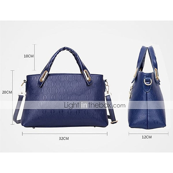 4 Bag Leather Purse PU Women's Pieces Set FashionChic